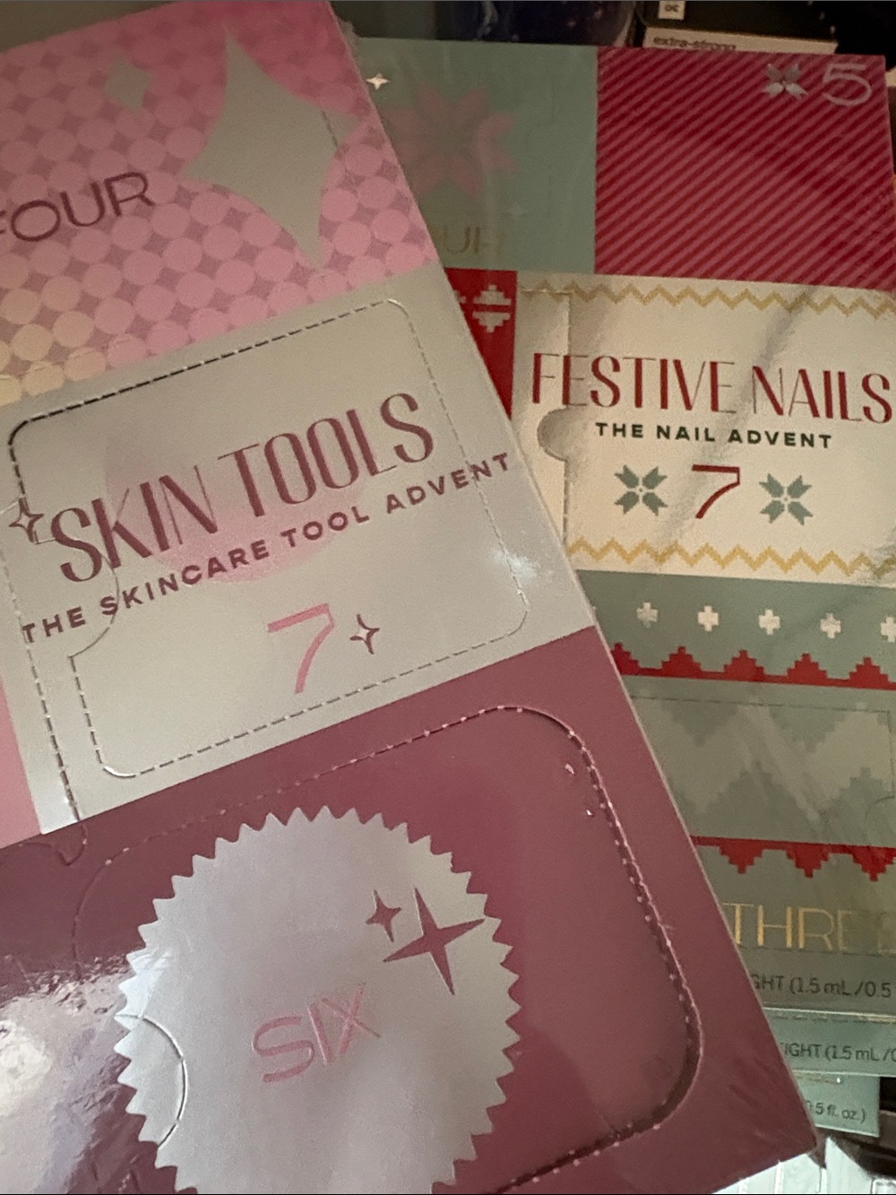 Assorted Advent Calendars Mini Mania!, Festive Nails, and Skin Tools NWT!